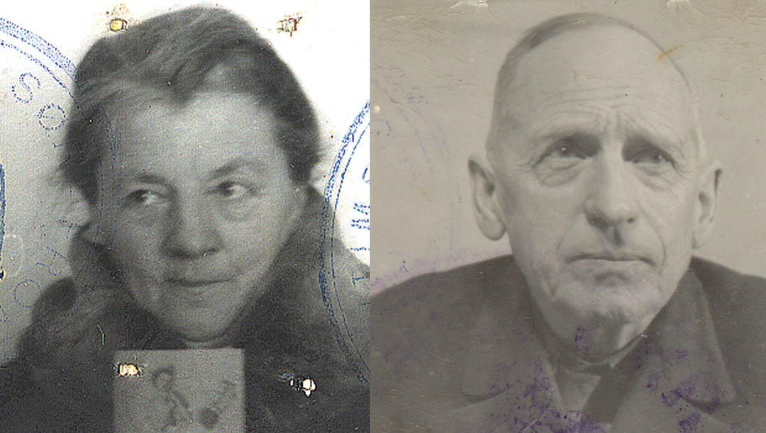 hkate og Hjalmar montert