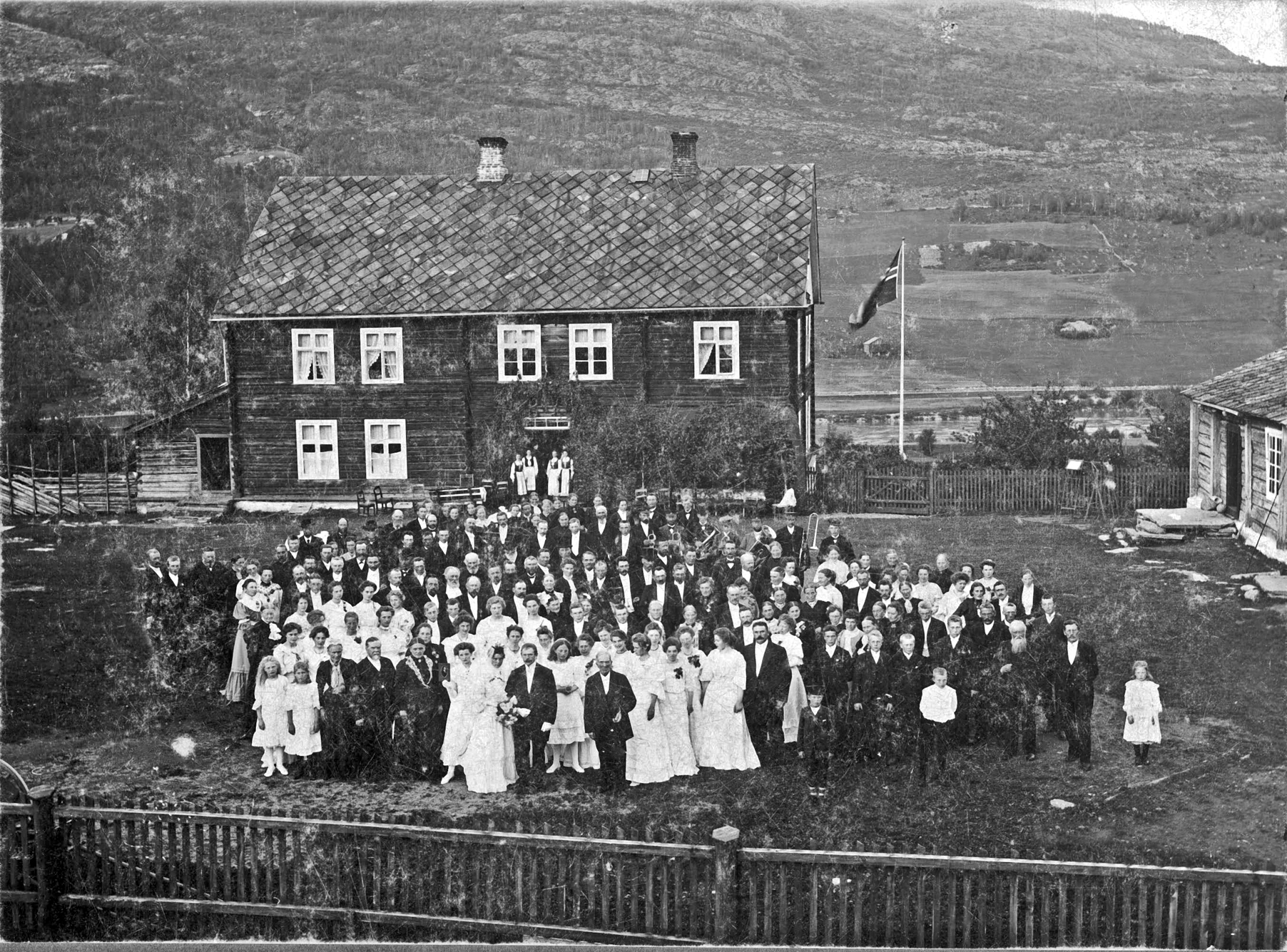 img026 Bryllup i Prestegården i Nord-Fron først på 1900-tallet