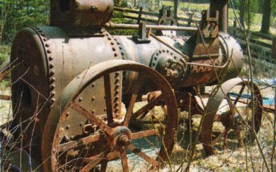 Tre tonn lokomobil skar torv