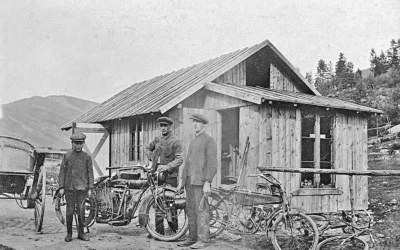 Han kjørte slede på elveisen med Scott